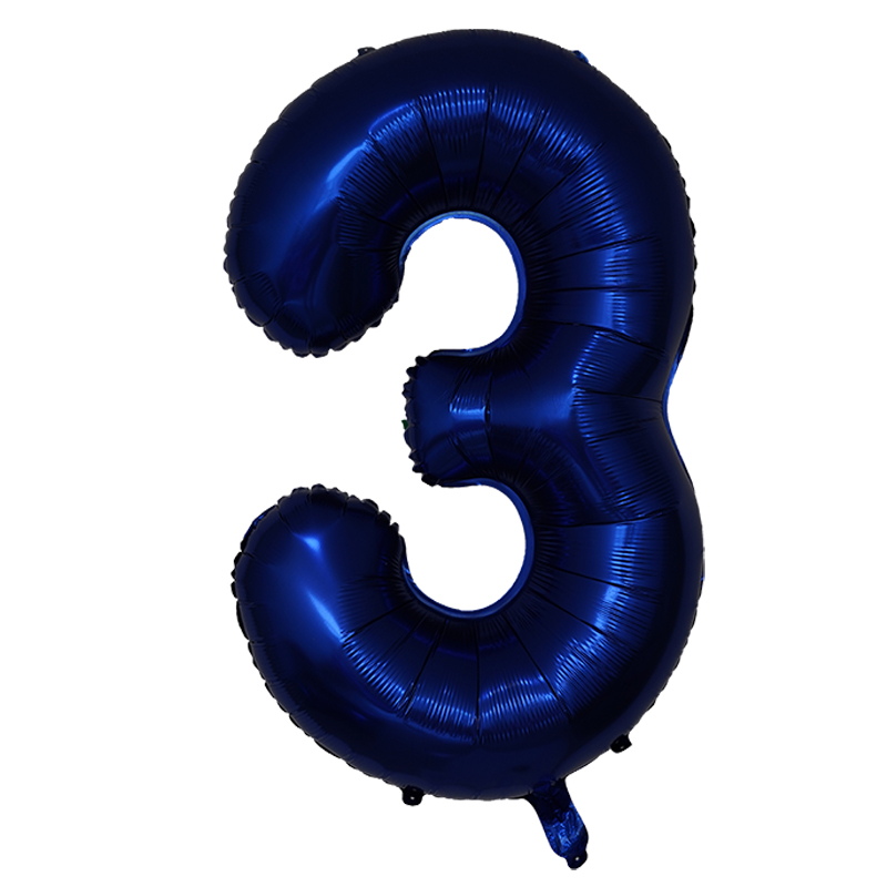 Party Games Children - 40 Inci Balon Foil Angka Biru
