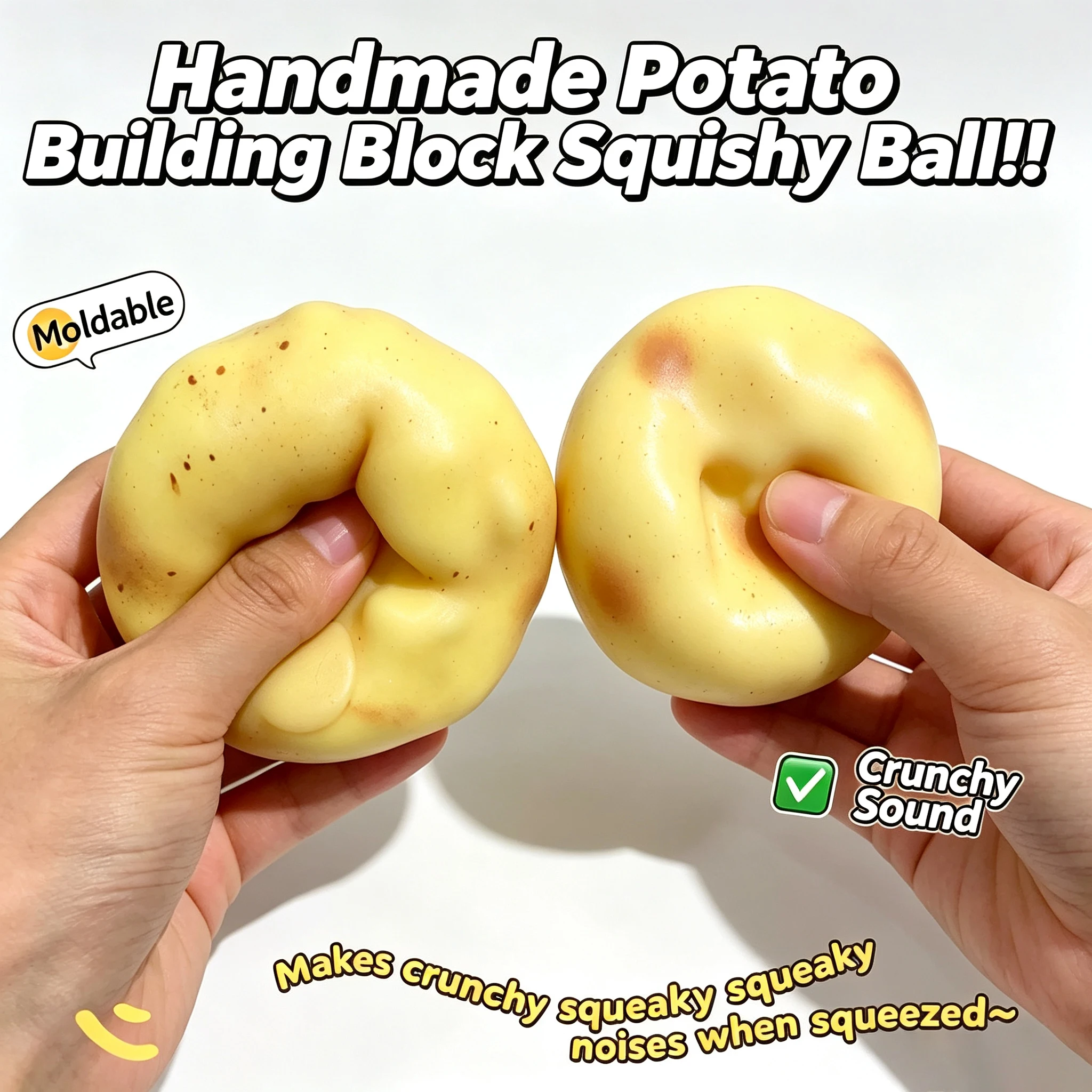 Party Games Ideas - Bola Stres Squishy Kentang Renyah, Mainan