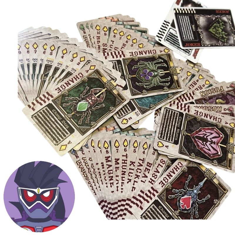Party Games Animals - Karakter anime Bandai Kamen Rider kartu