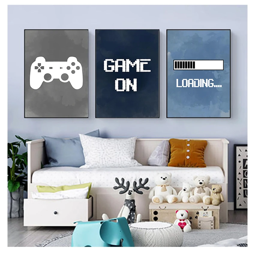 Party Games Children - Dekorasi Dinding Kamar Anak Laki-laki, Poster