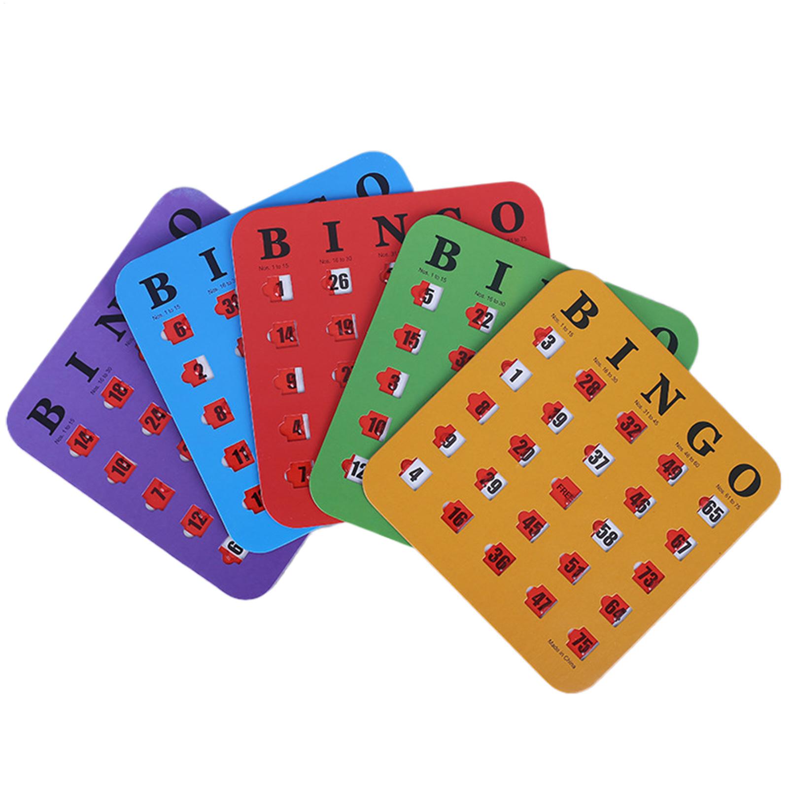 Party Games Board Game - 5 Buah Kartu Permainan Bingo Geser