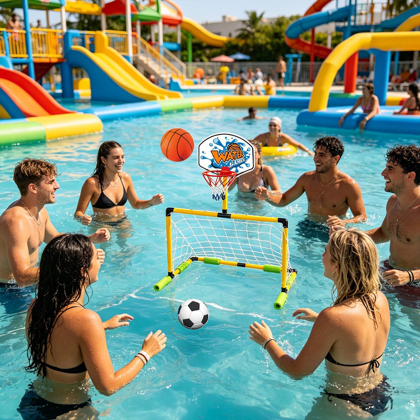 Party Games Quiz - Ring Basket Kolam Renang 2-in-1 Set