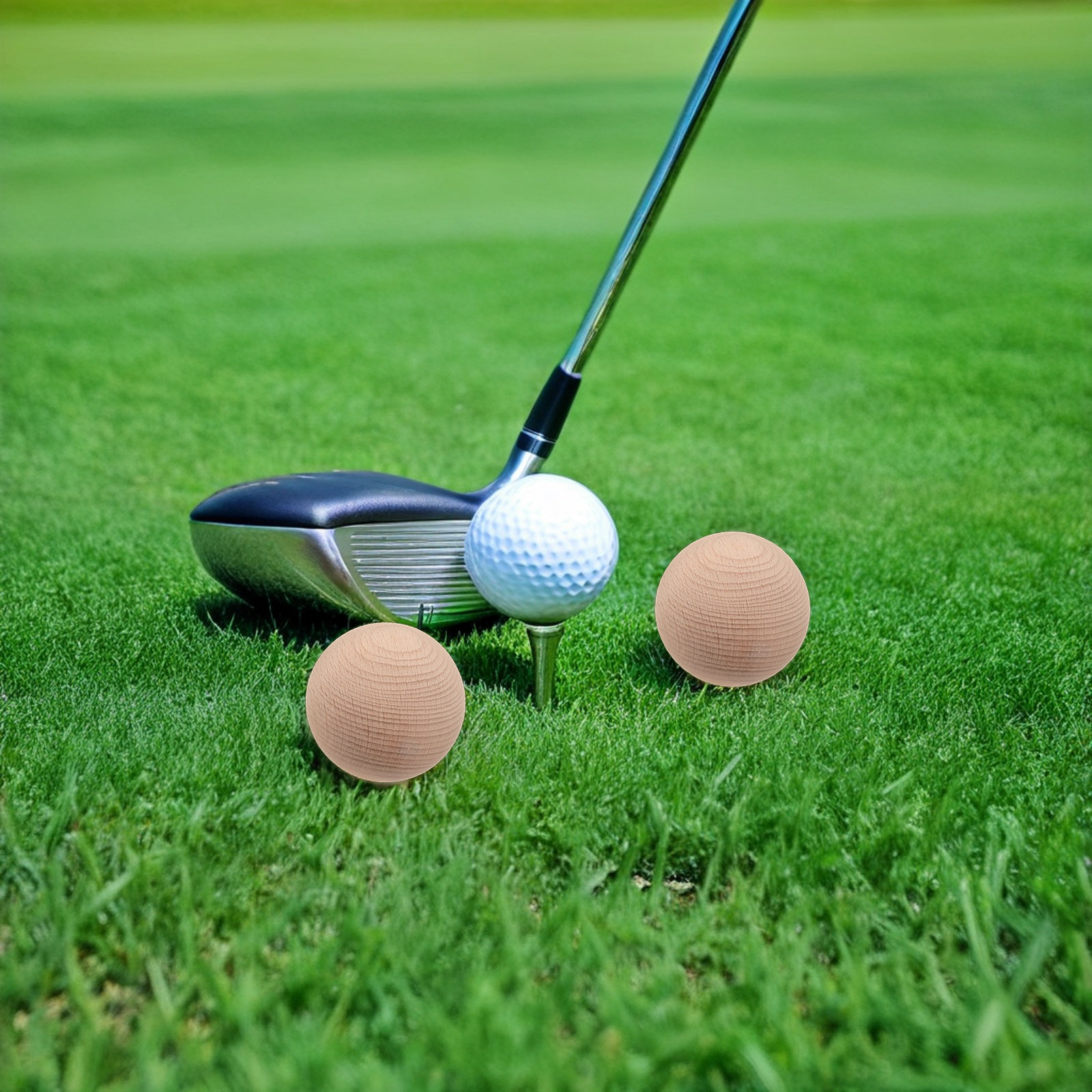 6Pcs Bola Kroket Kayu Set Perm - Croquet Set Lawn ulasan dan harga