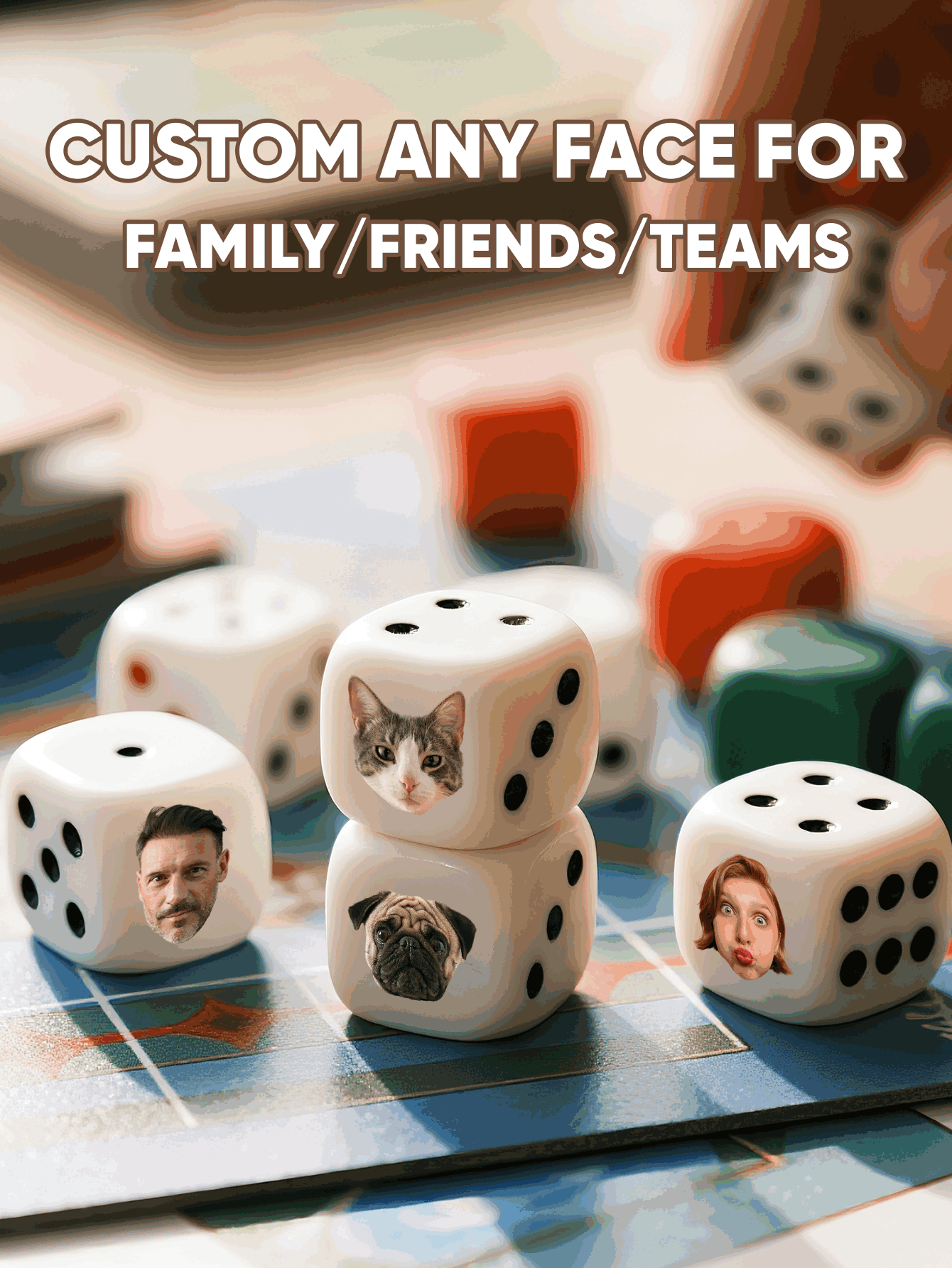 Dadu Wajah Kustom Dadu Wajah y - Party Games For Adults ulasan dan harga