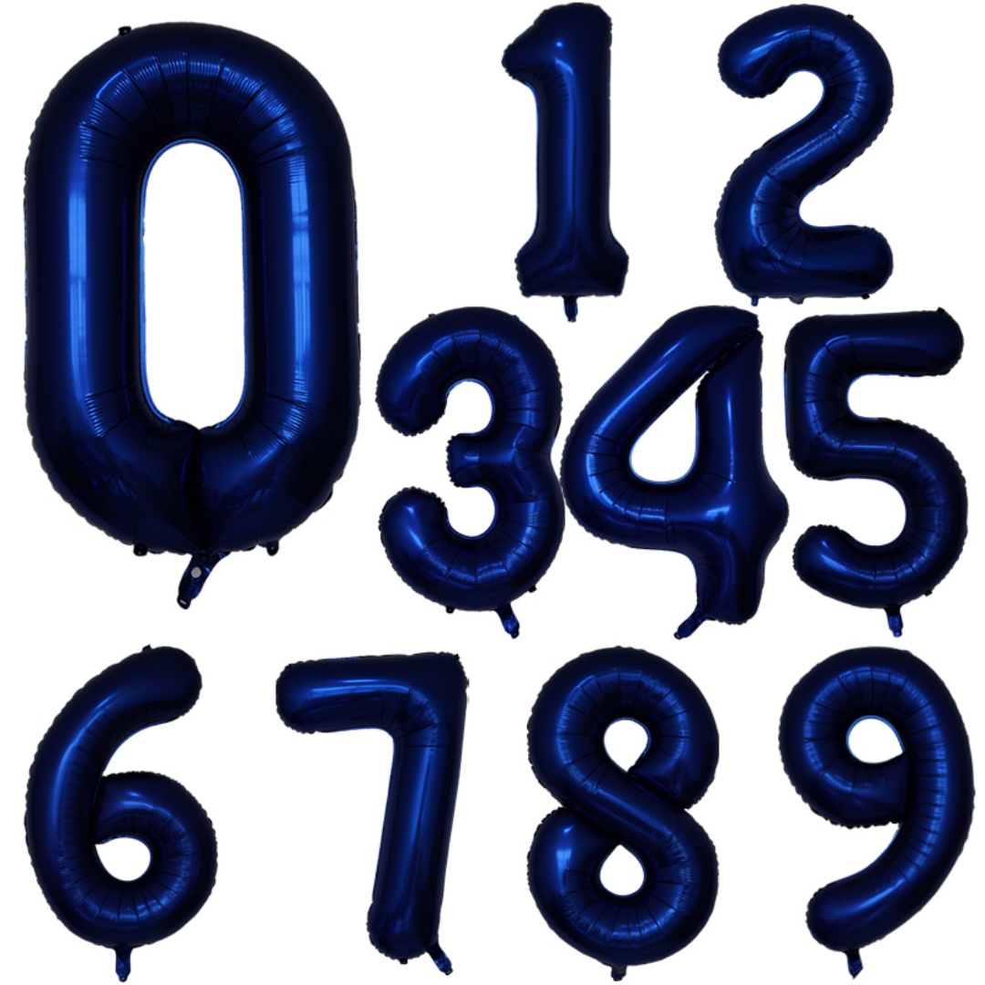 40 Inci Balon Foil Angka Biru  - Party Games Children ulasan dan harga