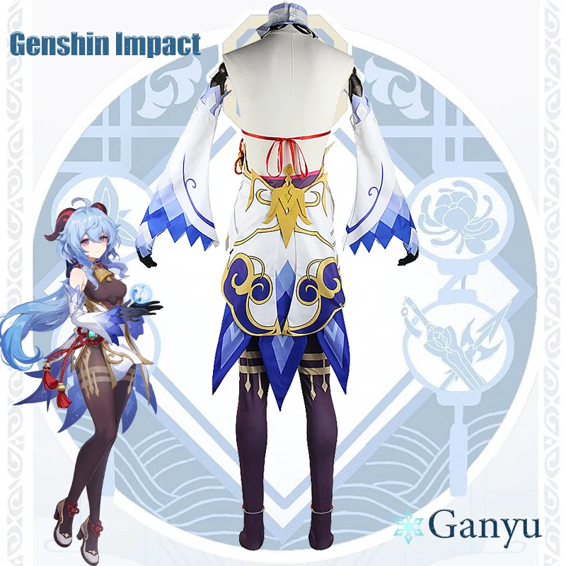 Kostum Cosplay Ganyu Genshin I - Party Games For Adults ulasan dan harga