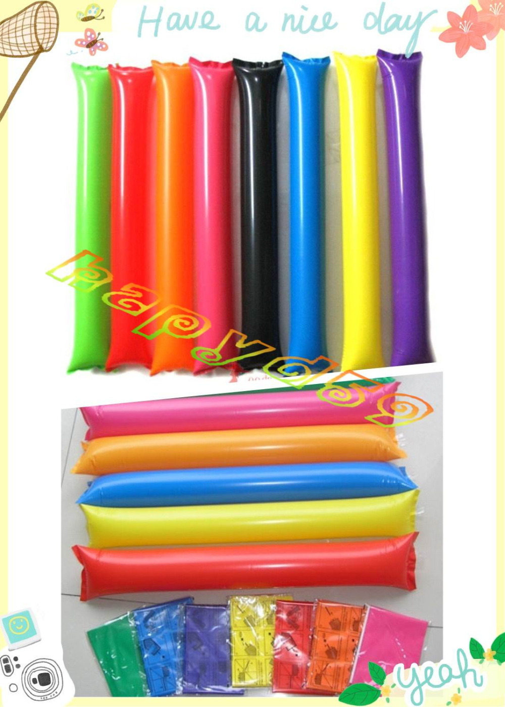 100 Buah 60Cm Clapper Ballon P - Party Games Graduation ulasan dan harga