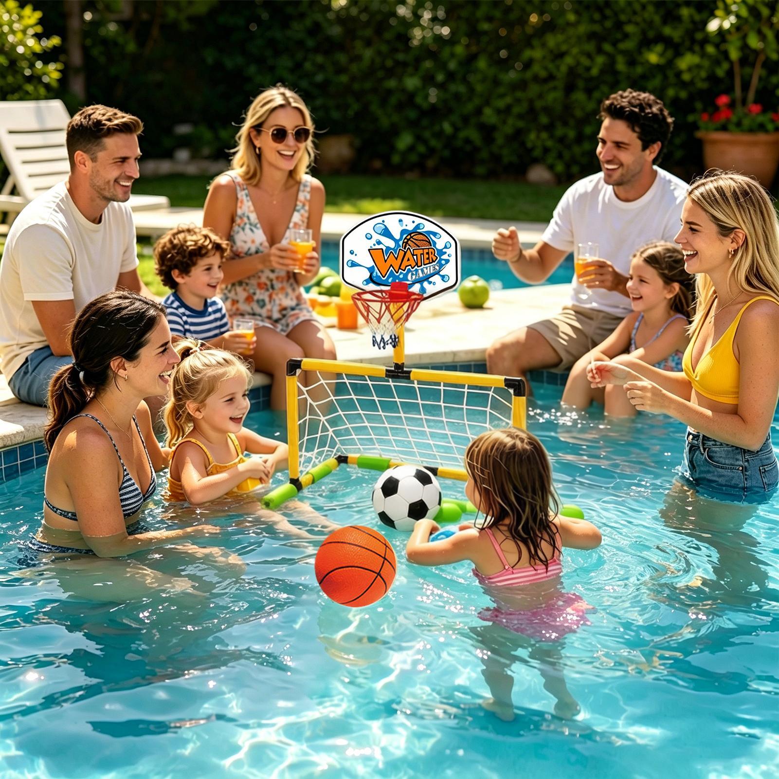 Ring Basket Kolam Renang 2-in- - Party Games Quiz ulasan dan harga