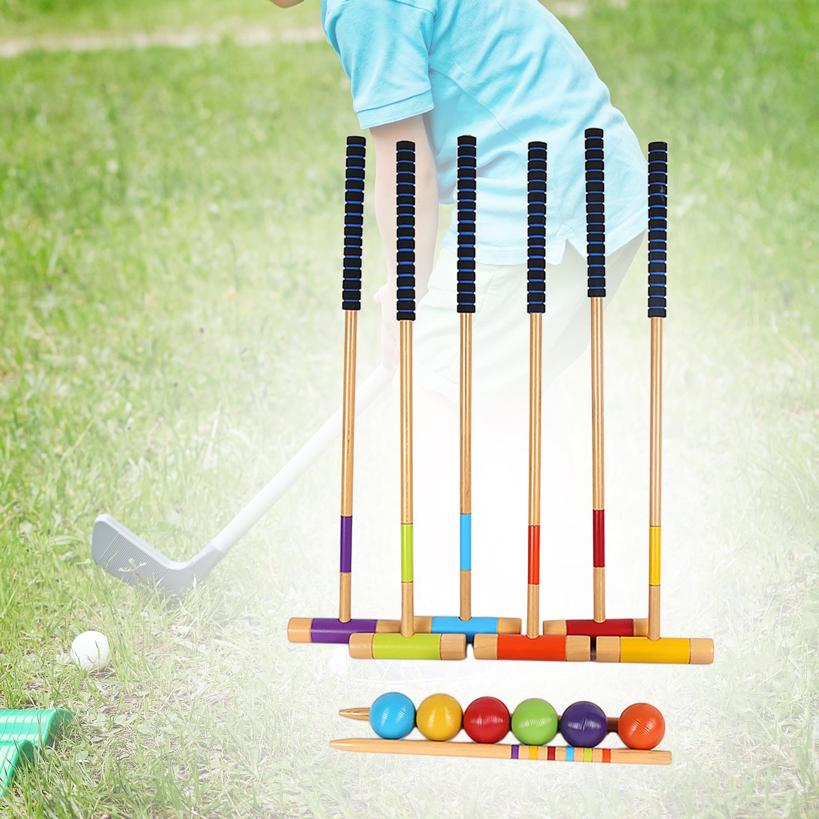 6Pcs Set Kroket Enam Pemain Bo - Croquet Set Lawn ulasan dan harga