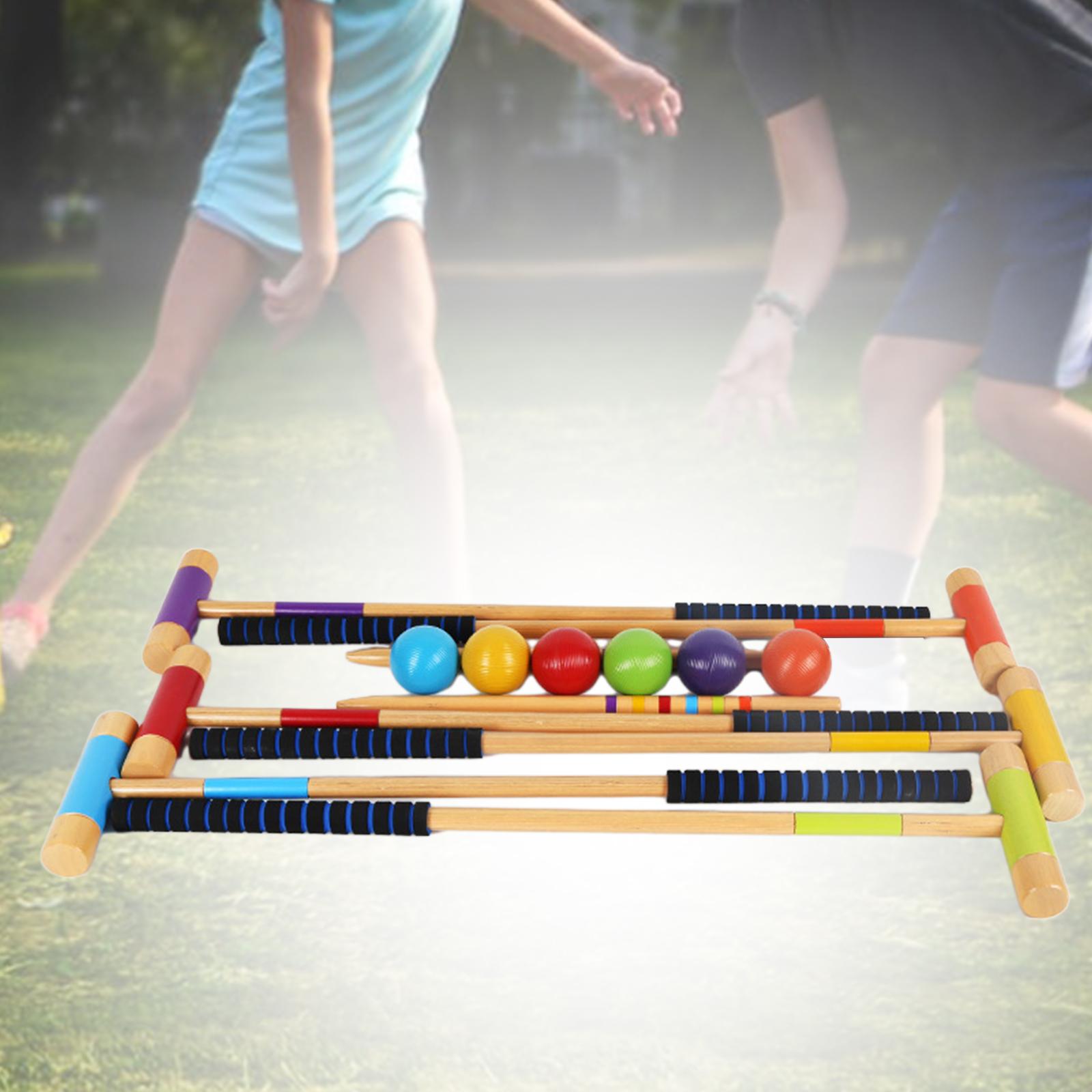 6Pcs Set Kroket Enam Pemain Bo - Croquet Set Lawn ulasan dan harga