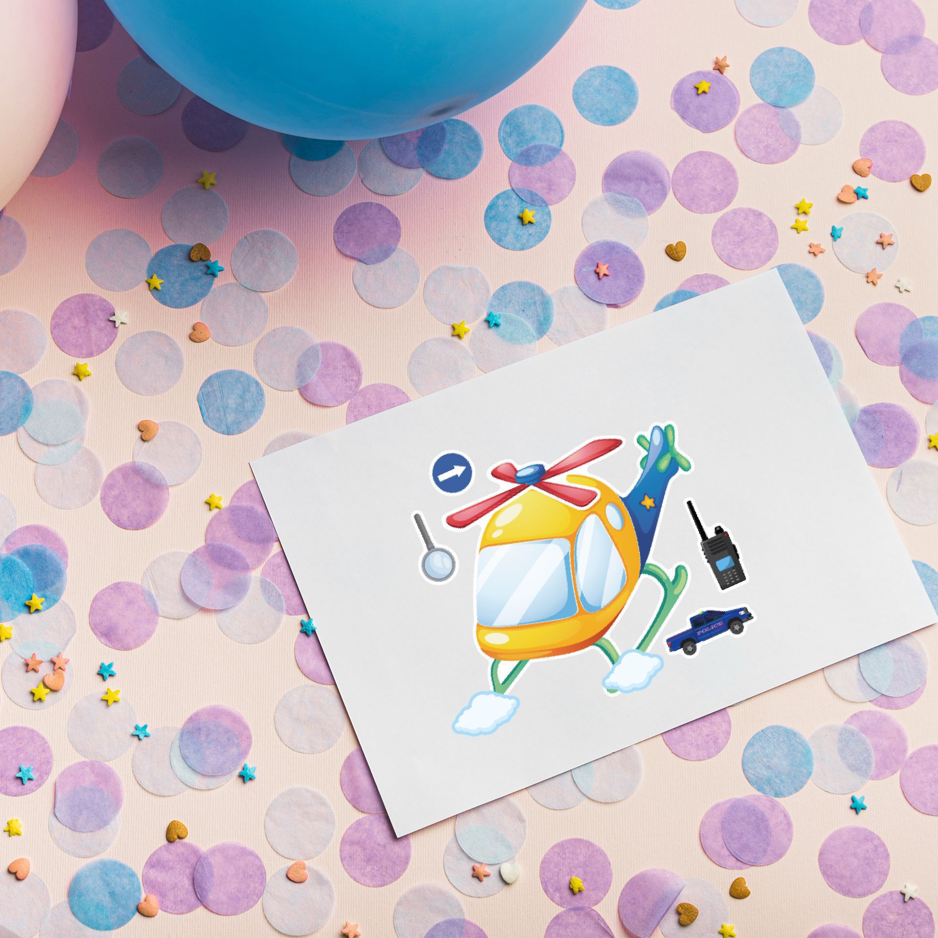 16 Lembar Kartun Panggilan Tem - Party Games Children ulasan dan harga