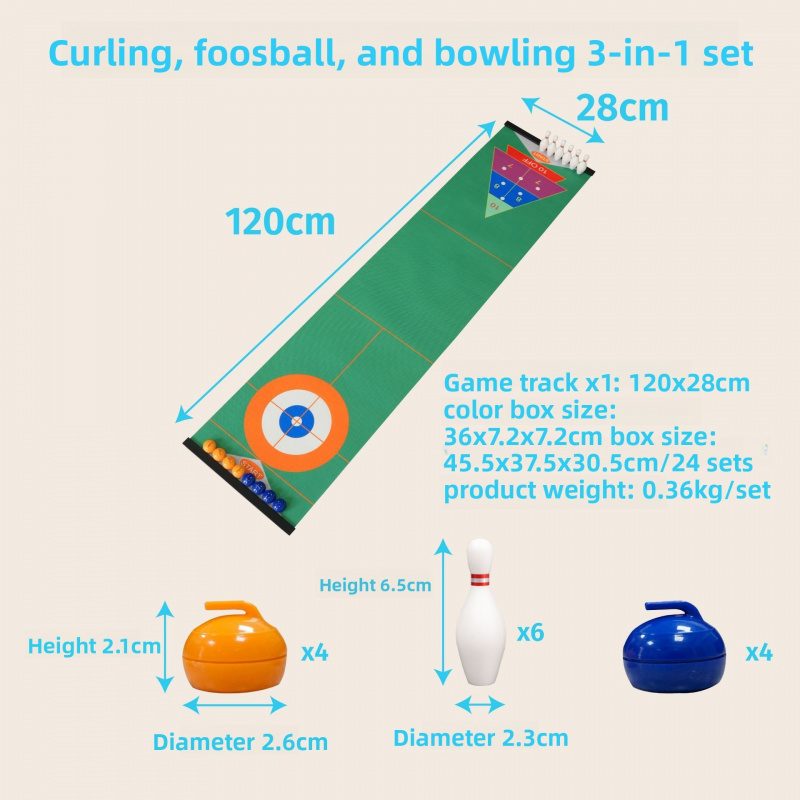 Set Permainan Meja Curling, Pe - Party Games For Adults ulasan dan harga