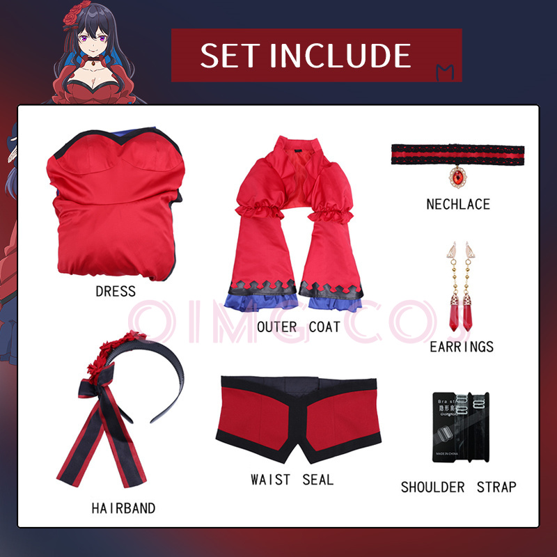 Kostum Cosplay Scarlett Castie - Party Games For Adults ulasan dan harga